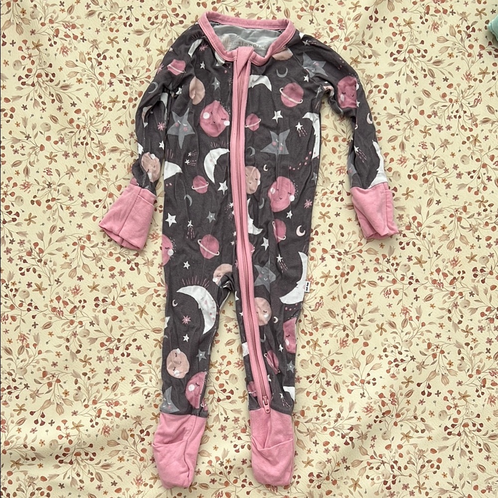 Little Sleepies To The Moon & Back Zippy 0-3m